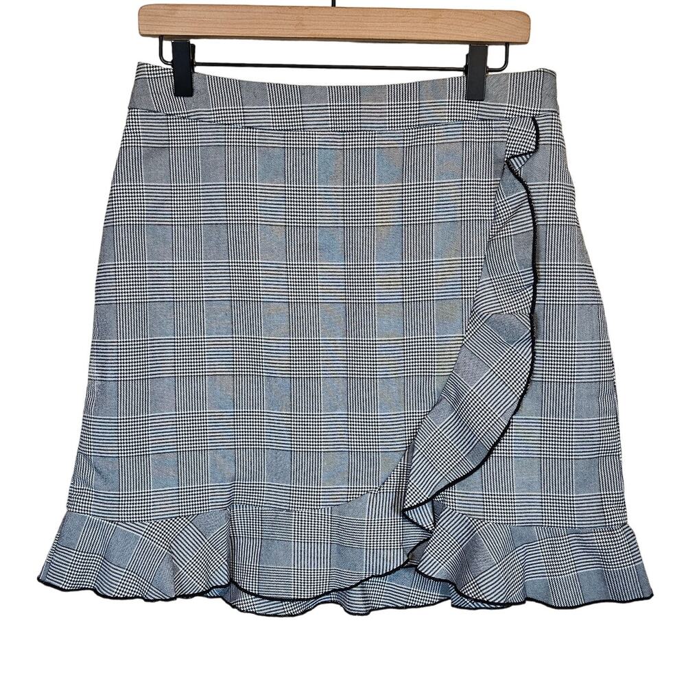 Nanette Lepore Plaid Skirt Moody Treasure Women's 8 Dark‎ Academia Preppy